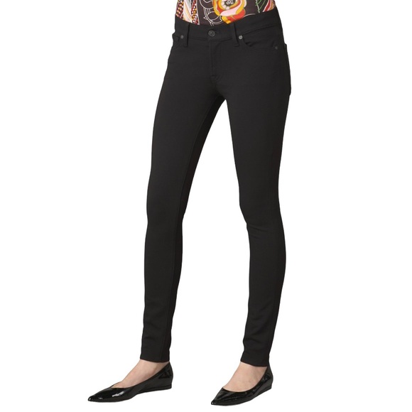 7 For All Mankind Pants - 7 For All Mankind Black Skinny Pants, Knit, Jeggings